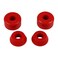 Skateboard Longboard Truck Replacement Bushings 4-Pack (for 2 Trucks) - Many Colors and Durometers (96A Red)