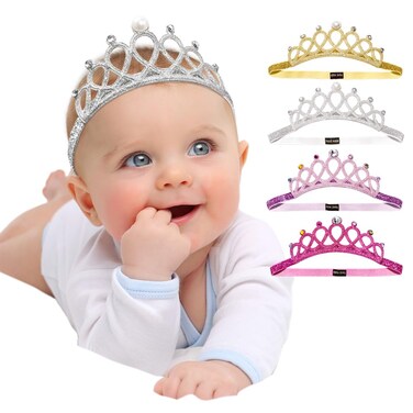 DANMY Baby Girl Super Elastic Headband Toddler Hair Band Soft Headwrap Crown Children Hair Accessories