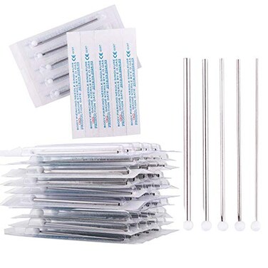 Ear Nose Piercing Needles - 100pcs Mix Body Piercing Needles 12g.14g.16g.18g.20g Individualized Package for Piercing Needle Supplies Piercing Kit