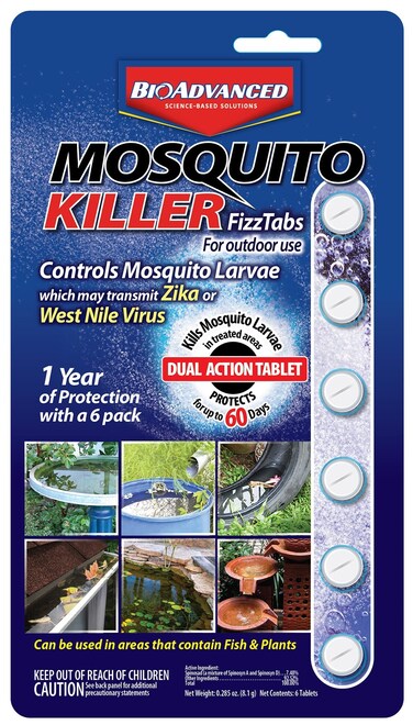 BioAdvanced Mosquito Killer Fizz Tabs, 6 Tabs