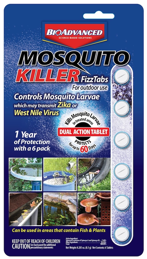 BioAdvanced Mosquito Killer Fizz Tabs, 6 Tabs