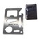 11-Function Stainless Steel Survival Pocket Tool - Compact, Credit Card-Sized Multi-Tool with Case - Great for Camping, Hiking, and Outdoor Activities