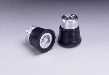 3M 77724 Medium Black Roloc TS and TSM Disc Pad - 1 in DIA - 1/4 - 20 Internal Thread Attachment [PRICE is per PAD]