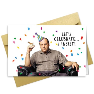 OJsensai Tony Soprano Birthday Card, Happy Tony Birthday Card for Husband, Funny Bday Card for Boyfriend, The Sopranos Greeting Card for Him Her