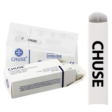 Chuse A21 50pcs Eyebrow Permanent Makeup Needle Embroidery Arc Blade 21 Curved Needles