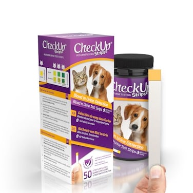CheckUp Testing Strips x 50 (Blood in The Urine Test Strips for Cats &amp; Dogs)