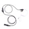 POFENAL XPR3300e XPR3500e Single-Wire Walkie Talkie Earpiece Compatible for XPR3500 XPR3000 XPR3300 with PTT Mic Tansparent Air Acoustic Tube Headset (acoustic tube)