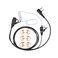 AIRSN 2 Pin FBI Earpiece/Headset for Walkie Talkie with Clear Sound PTT MIC&amp;Soft and Comfort Acoustic Tube for UV-5R BF-F8HP BF-888S, Kenwood TK3230 Two Way Radio (1 Pack)