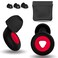 Ear Plugs for Noise Reduction,Earplugs for Sleep- 6 Ear Tips in S/M/L,Reusable Hearing Protection in Flexible Silicone,Noise Ear Plugs for Concerts,Flights,Snoring,Work,Studying