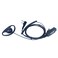KEYBLU D Shape Earpiece Headset with Big PTT for 2 Pin Walkie Talkie Radio Compatible with Baofeng Kenwood Arcshell V-5R BF-F8HP BF-888S AR-5