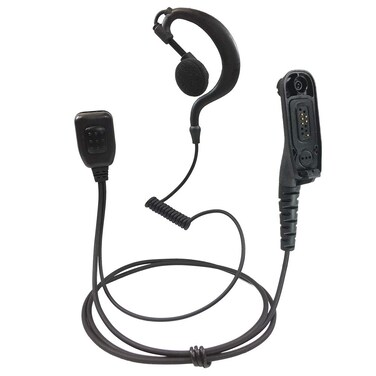 PROMAXPOWER G-Shape Earbud Earpiece with PTT Mic for Motorola Radios MOTOTRBO XPR6550, XPR7350, XPR7550e, XPR7580e, APX900, APX4000, APX6000, MTP850S