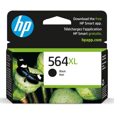HP 564XL Black High-yield Ink   Works with DeskJet 3500; OfficeJet 4620; PhotoSmart B8550, C6300, D5400, D7560, 5510, 5520, 6510, 6520, 7510, 7520, Plus, Premium, eStation Series   CN684WN