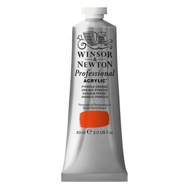 Winsor &amp; Newton Professional Acrylic Paint, 60ml (2-oz) Tube, Pyrrole Orange