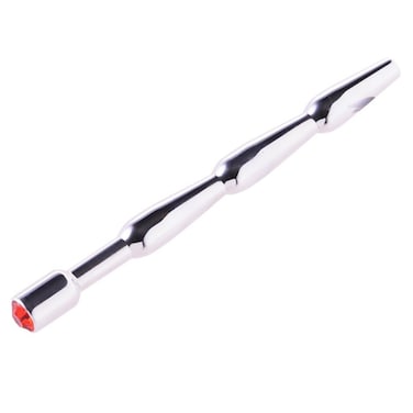 DiscountOne 4.4 Inches Stainless Urethral Sounds for Men Red Gem Not for Beginners