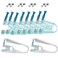 Refesta Ear Piercing Gun Kits, 8 Pcs Earring Piercing Unit Kit with Ear Stud and 1 Pcs Aid Piercing Tool