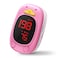Child Pulse Oximeter For Kids - Pulse Oximeter Fingertip Childrens Pulse Oximeter Oxygen Meter Finger Pulse Oximeter ids, Included With AAA Battery/Lanyard, Pink