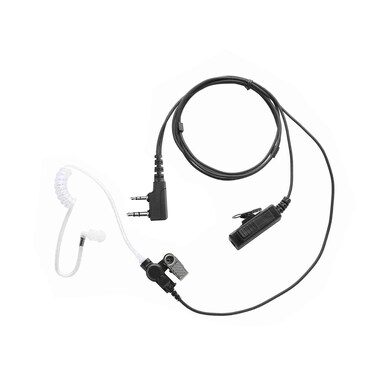 Yolipar 2-Pin 2-Wire Baofeng UV-5R Earpiece Surveillance Kit Compatible with BTECH Retc15/Retevis RT21 RT22 Kenwood Arcshell AR-5 Walkie Talkie Radio with Big PTT Mic Tansparent Acoustic Tube Headset