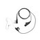 Yolipar 2-Pin 2-Wire Baofeng UV-5R Earpiece Surveillance Kit Compatible with BTECH Retc15/Retevis RT21 RT22 Kenwood Arcshell AR-5 Walkie Talkie Radio with Big PTT Mic Tansparent Acoustic Tube Headset
