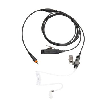 AIRSN CLP1010 CLP1040 Earpiece for Motorola Walkie Talkie 2 Way Radio with Acoustic Tube 2 Wires Earpiece and Mic PTT