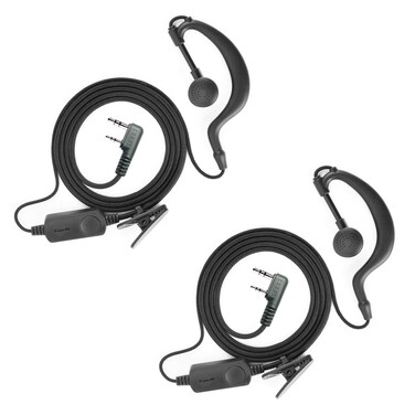 Upgraded Walkie Talkie Earpiece with Microphone for Baofeng BF-888S UV-5R Arcshell AR-5 Retevis H-777 Ansoko A-8S Greaval GV-8S(Pack of 2)