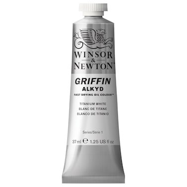 Winsor &amp; Newton Griffin Alkyd Fast Drying Oil Paint, 37ml (1.25-oz) tube, Titanium White