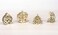 UGEARS 70043 U-Fidgets Happy New Gear Puzzle Pieces Set with 4 Models Anti-Stress 3D Puzzle Self Assembly Kit 4 Mini Miniature Model Mechanical Models Plywood Construction Kit