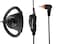 Motorola Solutions PMLN7159A PMLN7159 Adjustable D-Style earpiece with in-line Microphone and Push-to-Talk, Black.