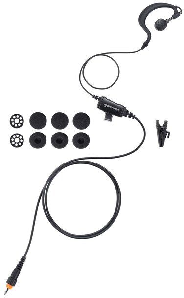 commountain Earpiece with Mic Compatible for Motorola Radios CLP1010, CLP1040, CLP1060, CLP 1010, CLP 1040, CLP 1060, CLP G Shape Earhook Headset