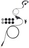 commountain Earpiece with Mic Compatible for Motorola Radios CLP1010, CLP1040, CLP1060, CLP 1010, CLP 1040, CLP 1060, CLP G Shape Earhook Headset
