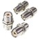 exgoofit UHF Connector Female Nut Bulkhead Panel Mount to SO239 Jack Coaxial Coax Cable Adapter Plug for PL-259 (Pack 2pcs)