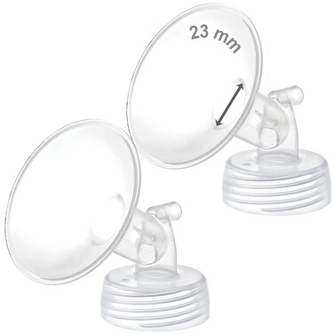 Maymom Wide Neck Pump Part for Spectra S1/S2 Pumps; Incl Wide Mouth Flange; Not Original Spectra Flange; Replaces Spectra Shield (23 mm Two Flanges)