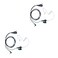 Klykon 1 Pin 2.5MM Nipple Covert Acoustic Tube Earpiece Headset with MIC PTT for Motorola Talkabout Walkie Talkie 2 Way Radio MH230R T200 T260 T460 T600 MR350R MT350R MS350R 2 Pack