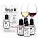 Drop It Wine Drops 4 Pack - Naturally Reduces Sulfites and Tannins - Can Eliminate Sensitivities, Allergies, and Histamines - Wine Wand Alternative - Portable and Easy to Use - Treats up to 55 Glasses