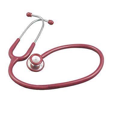 OdontoMed2011 Dual Head Stethoscope with Chestpiece for Nurses, Doctors &amp; Students for Clinical and Home Use Maroon Tube