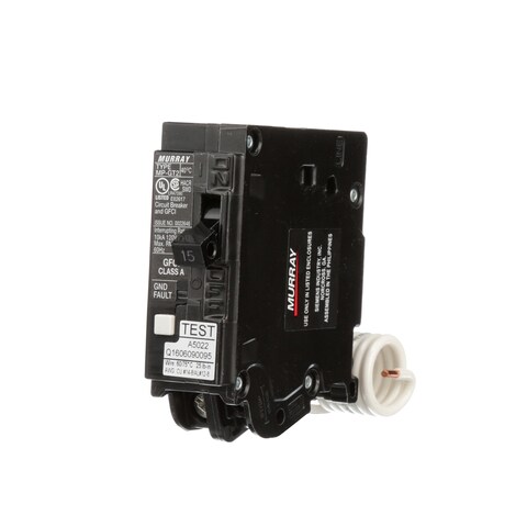Siemens MP115GFA Murray 15-Amp 1 Pole 120-Volt Ground Fault Circuit Interrupter with Self Test &amp; Lockout Feature