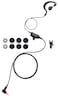Commountain SL300 SL3500e Earpiece with Mic/PTT Compatible for Motorola Radios TLK-100 TLK-110 SL7550 SL7550e SL-300 SL-3500e TLK100 TLK110 Series, G Shape Earhook Headset Fit Left or Right Ear