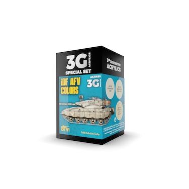 AK Interactive 3G IDF AFV Color Combos - Plastic Modelling Paints &amp; Accessories, Item # AK-11650