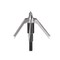 Rocket Meet Seeker Crossbow 2&quot; Cutting Dia, 100 Grain Weight, Sharp and Strong .035 Blades, Black
