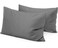Travel Pillow Case 12x16 Size Set of 2 Envelope Closure Toddler Pillowcase 600 Thread Count 100% Soft Egyptian Cotton Travel Pillow Covers 12 x 16, Dark Grey Solid
