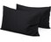 Travel Pillow Case 12x16 Size Egyptian Cotton Set of 2 Zipper Closure Toddler Pillowcase 600 Thread Count 100% Egyptian Cotton Pack of 2, Travel Pillow Cover 12 x 16, Black Solid