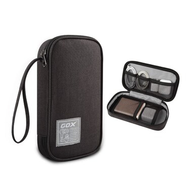 GOX Electronic Cable Tech Cord Organizer Travel Case Small Cable Storage Bag for Earbuds Charger Pouch