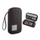 GOX Electronic Cable Tech Cord Organizer Travel Case Small Cable Storage Bag for Earbuds Charger Pouch