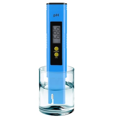 PH Meter for Water Hydroponics Digital PH Tester Pen 0.01 High Accuracy Pocket Size with 0-14 PH Measurement Range for Household Drinking, Pool and Aquarium