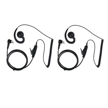 Swive Headset for Motorola HKLN4604 HKLN4604A HKLN4604B with Microphone and PTT - Replaces RLN6423 (2 Packs)