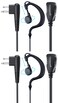 commountain CP200D CLS1410 Earpiece Compatible for Motorola Radios R2 CLS1110 CP100D CP200 CP185 BPR40 BPR40D DTR700 DTR650 RDU4100 RDU4160D RMU2040 RMU2080D CLS CP, G Earhook Headset Ear Piece-2 Pack