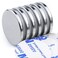 DIYMAG Powerful Neodymium Disc Magnets with Double-Sided Adhesive, Strong Permanent Rare Earth Magnets for Fridge, DIY, Building, Scientific, Craft, and Office Magnets, 1.26 inch Diameter, Pack of 6