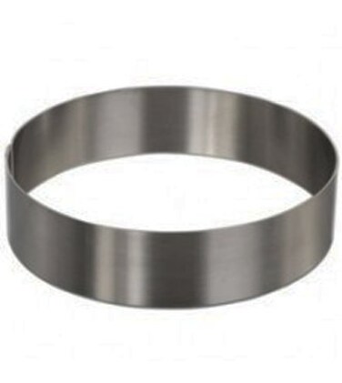 SUNRISE Heavy Gauge Stainless Steel Round Cake Mold/Pastry Ring Kitchen Supply (4" x 1.75")