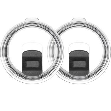 30oz Tumbler Lid, Replacement Lids Compatible for YETI 30 oz Tumbler, 14 oz Mug and 35 oz Straw Mug- Replacement Slide/Cover,2Pcs Black