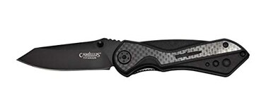 Camillus Machine / 6.75" Overall / 2.75" Drop Point Blade / 420SS / Carbon Fiber &amp; Aluminum Handle