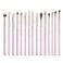 Jessup Eyeshadow Brushes 15pcs, Natural Eye Brush Set for Eyeshadow Blending Concealer Eyebrow Eyeliner, Blushing Bride T294